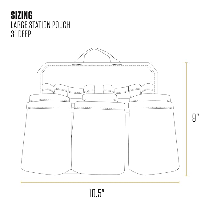 Carhartt Station Tool Pouches, Durable Organizer, Compatible with all Station Tool Bags, Large