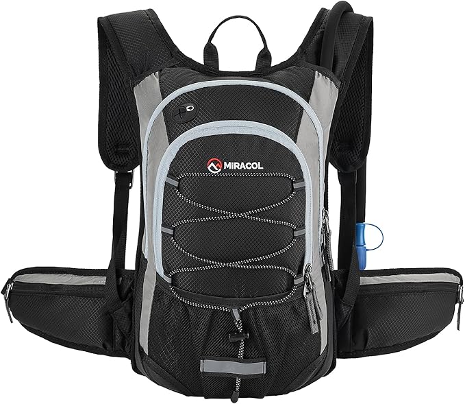 Hydration Pack Hiking Water Backpack - Miracol Insulated Water Bag with 2L Bladder