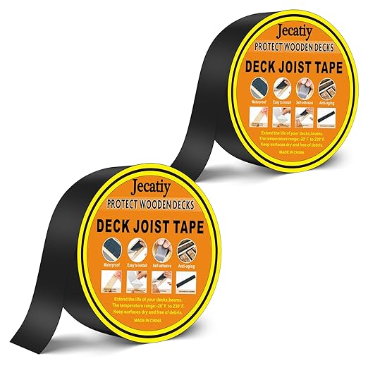 Joist Tape for Decking - 2''50', 2 Rolls Weather Resistant Deck Seal