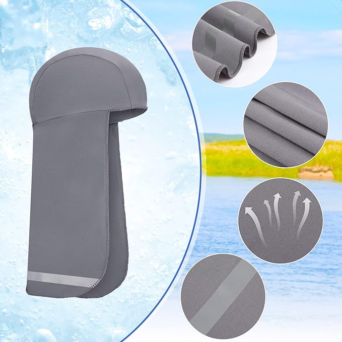 Sintege 4 Pieces Sun Shade Hat Neck Sun Shade Hat Cooling Skull Cap