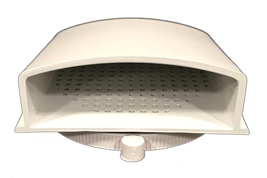 Bud Industries IPV-1116 IP32 Air Vent 3.15" Fan Dia 3.93" L x 3.93" W x 2.01" H, Gray