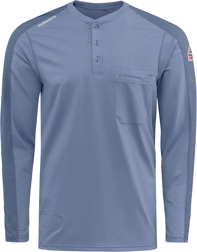 Bulwark FR Men's Flame Resistant Flex Knit Henley