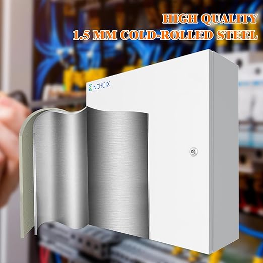 Outdoor Electrical Box 24 x 24 x 8'' Nema 4X Enclosure Waterproof Junction Box Electrical Enclosure Lockable Weatherproof Enclosure Box