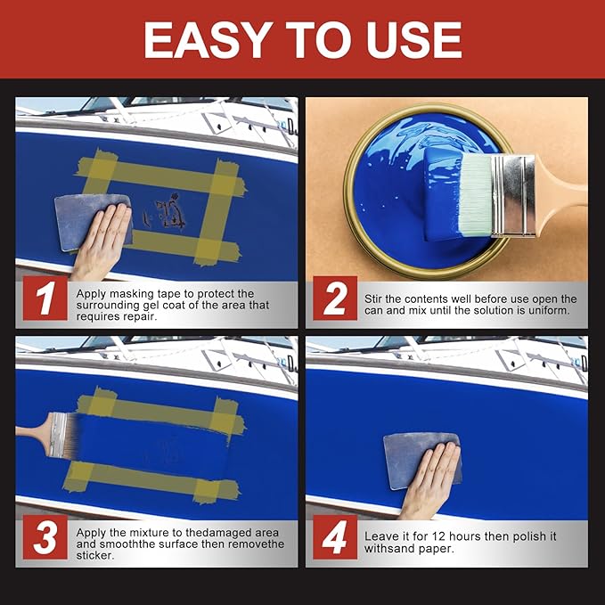 Blue Rust Preventive Paint（Includes diluent), Rust Inhibitor and Corrosion Permanently, Non-porous Protective Barrier, UV Resistance and Heat Resistance, It is suitable for rust and corrosion prevention on multiple surfaces such as Marine vessels, meta...