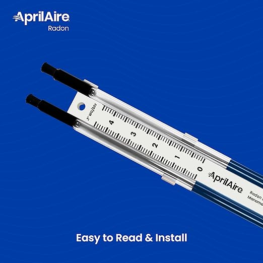 AprilAire Easy to Read 0-5" Manometer, Radon Manometer, ARN05M
