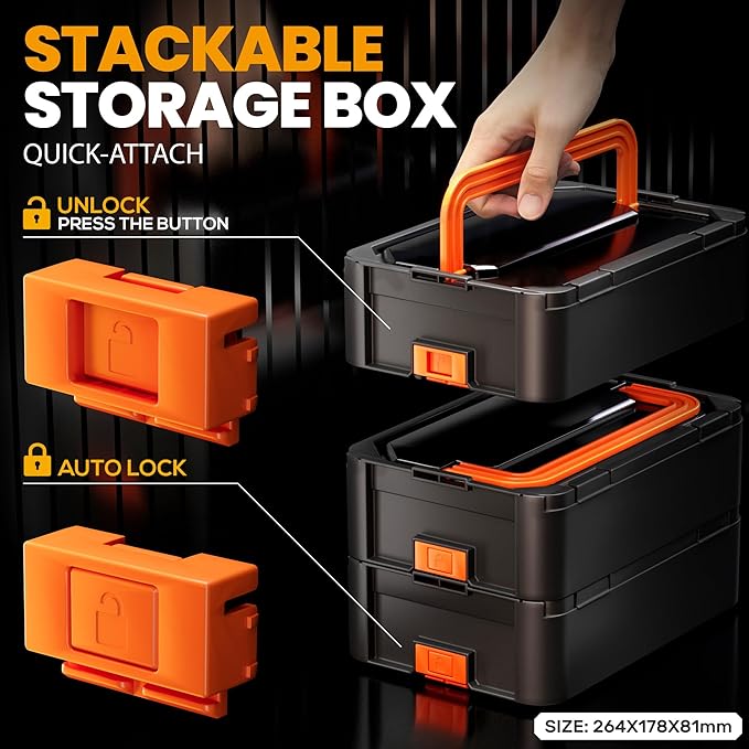 SOMELINE Spade Connector Crimping Tool Kit 24–14 AWG, 40 Types 2.8/4.8/6.3/7.8 mm Quick Disconnect Non-Insulated Connectors and Terminal Housings – Open Barrel Crimping Tool