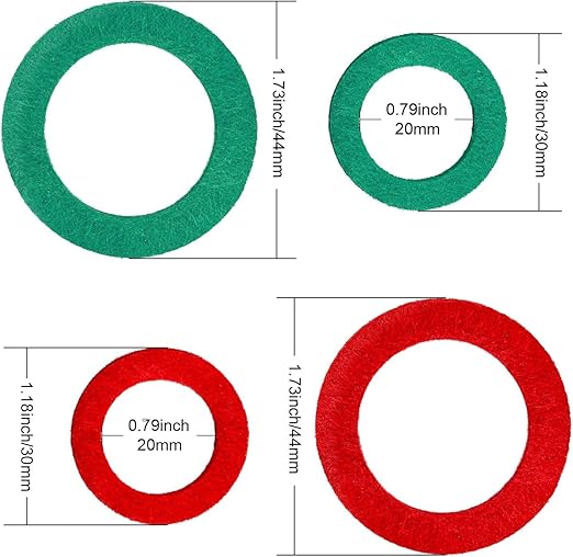 12 Pcs Fiber Battery Terminal Anti-Corrosion Washers, Red Green for Car Truck Boat Motorcycle Battery Terminals