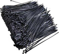1000 pcs 4 inch Cable Zip Ties Heavy Duty, Premium Plastic Wire Ties with 18 LBS Tensile Strength, UV Resistant Cable Ties, Self-Locking Black Nylon Tie Straps