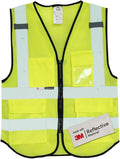 Salzmann Mesh Multi-Pocket Working Vest - Reflective Vest - Made with 3M Reflective Material