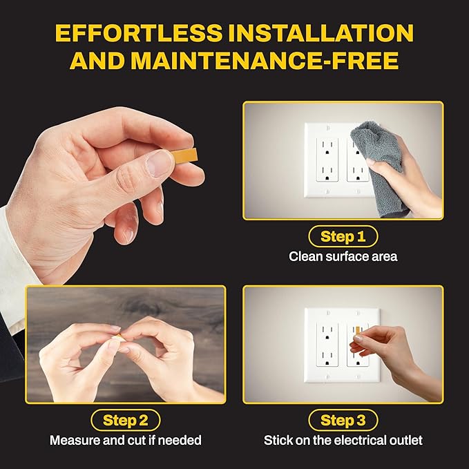 [Made and Patented in Korea] Fire Prevention Stickers – Automatic Fire Extinguisher for Outlets & Power Strips, Easy Peel & Stick Kitchen Fire Extinguisher Home Fire Extinguishers, 10pcs