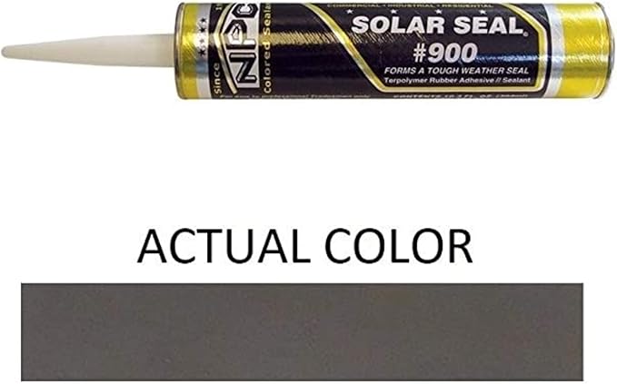 NPC #900 Solar Seal 9 Pack - Metal Roofing Flashing/Panels, Vinyl and Fiber Cement Siding, Fiberglass, Cedar, Brick & Masonry, Sky Lights, Sun Rooms, Truck RV Trailers, Flashing (9, Burnished Slate)