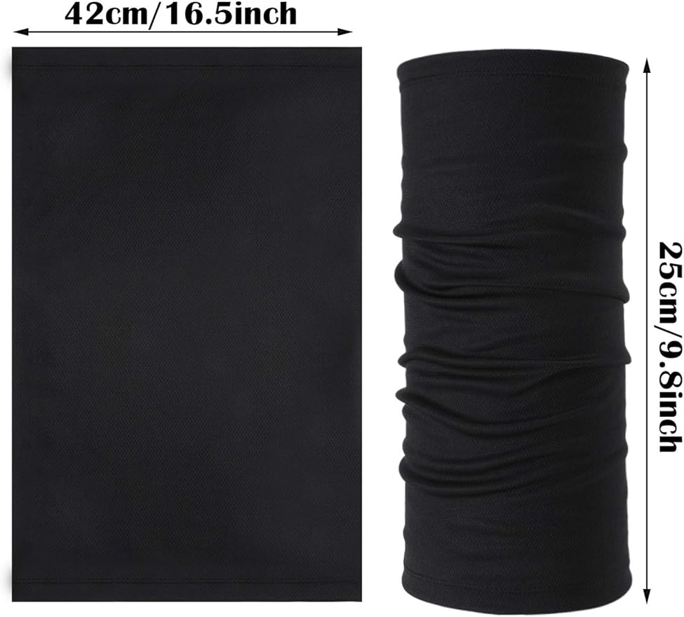 Geyoga Neck Gaiter Bandana Face Mask Summer UV Protection Cooling Breathable Face Mask Neck Scarf Balaclava for Men Women
