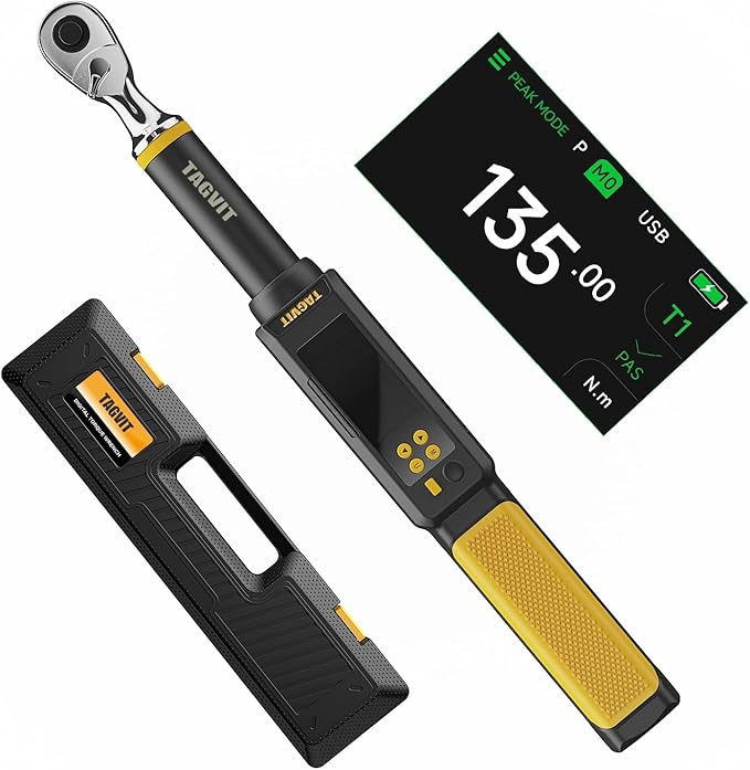2025 New Digital Torque Wrench with Large Color Screen, Rechargeable Battery - for Automotive Repair, Bicycle Maintenance, Industrial Assembly