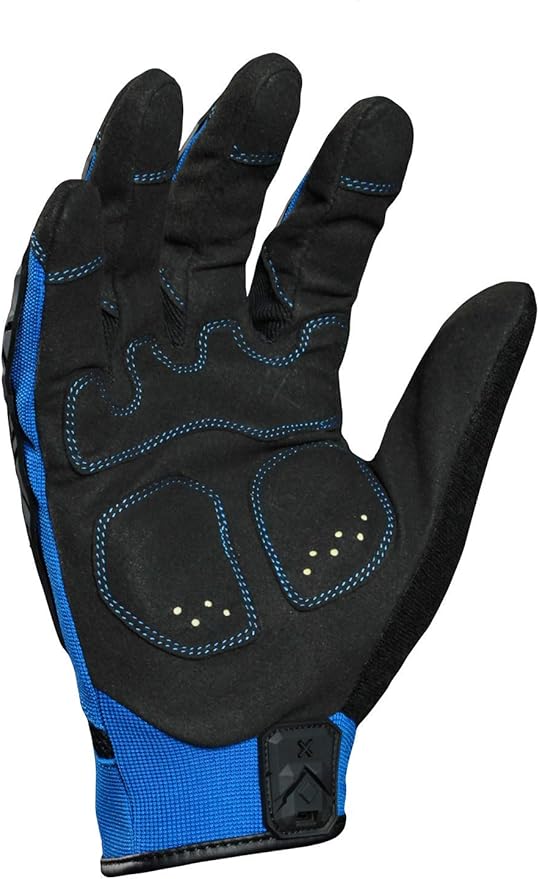 Ironclad mens Xx-large Work Gloves, Black & Blue, 2X-Large Pack of 1 US