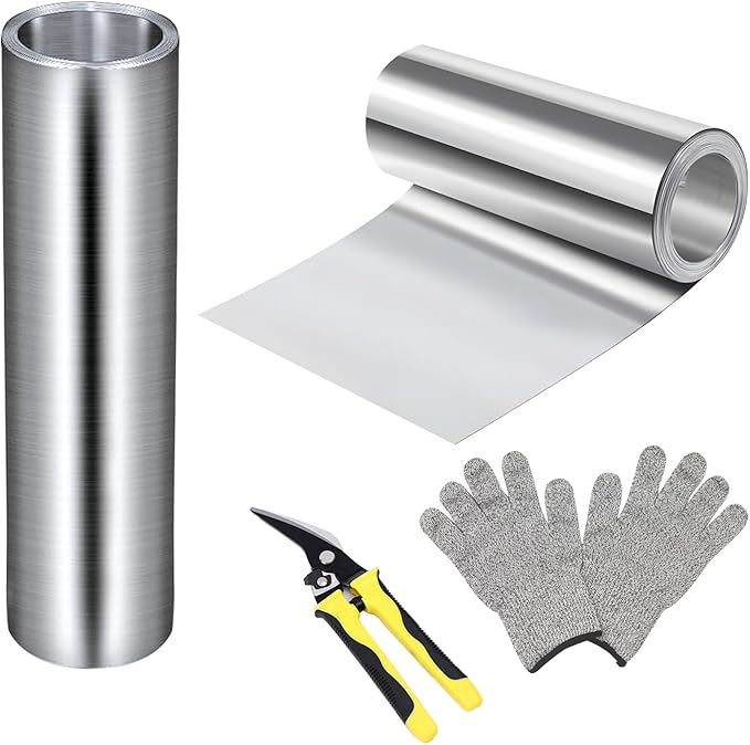 Aluminum Flashing Roll Roof Flashing,40inch*50Ft Metal Roofing Flashing,0.3mm Thickness Aluminum Roof Panels for Sealing Windows Doors Siding Roofing Preventing Roofing Stains and Moss