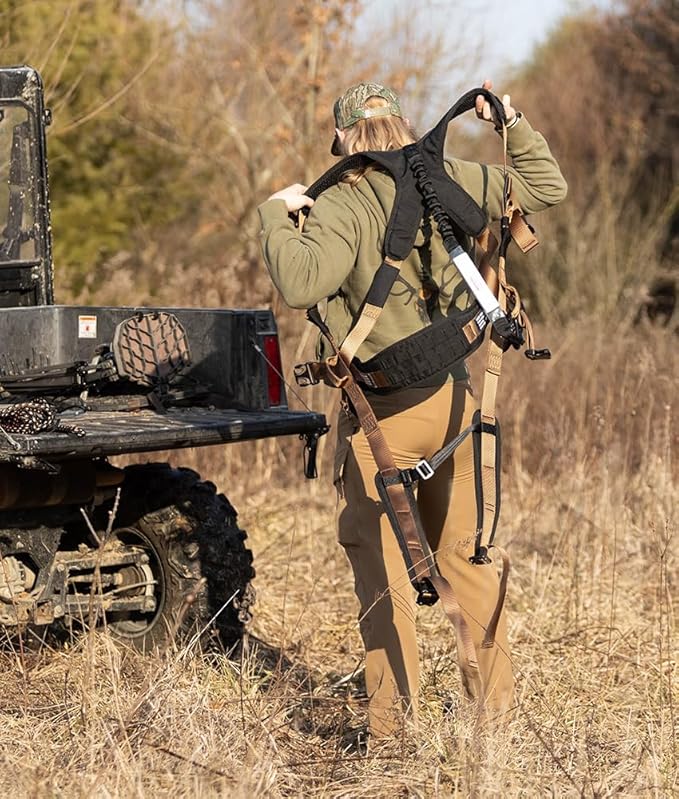 Malta Hunting Safety Hunter's Elite Safety Harness Set with Tree Strap, Deer Drag/Suspension Relief Strap