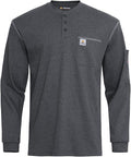 FR Shirts for Men CAT2/HRC2 Flame Resistant Shirts 6.5oz Light Weight Long Sleeve Fire Retardant Shirts