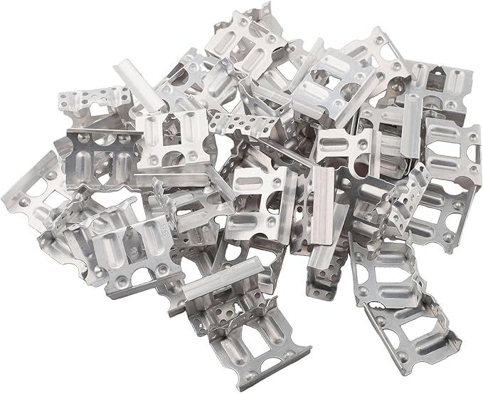 Aluminum Deflector Clips for Solar Panel Frames Pack of 50, Enhanced Power Generation, Easy Installation (35mm)