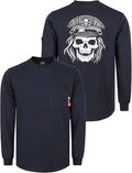 KONRECO FR Shirts for Men Crewneck 6oz Jersey Lightweight Flame Resistant Work T Shirt NFPA2112 CAT2