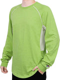 BOCOMAL FR Shirts for Summer Vented Mesh Loose Fit 4oz EX Lightweight Flame Resistant Base Layer CAT1 Crew Shirt