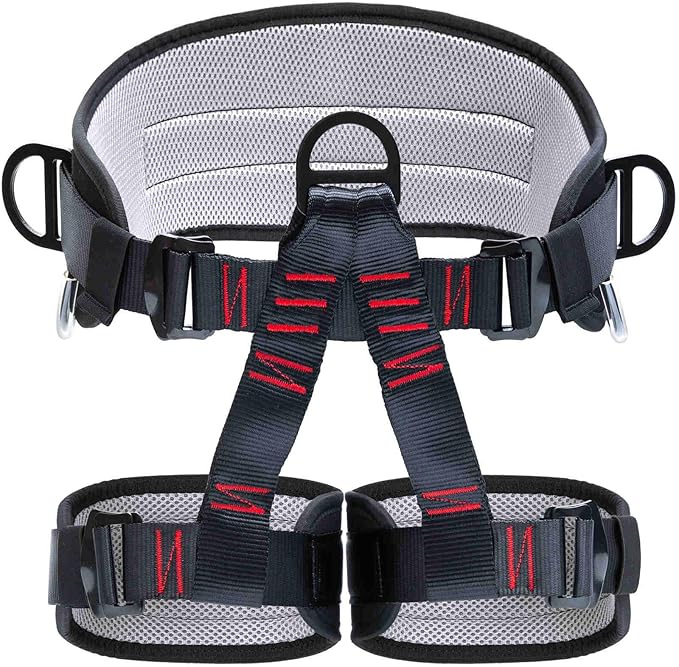 Climbing Belts, Adjustable Thicken Professional Safety Belt, Climbing Gear for Tree Climbing, Fire Rescue, Roofing, Rappelling And Expanding Training