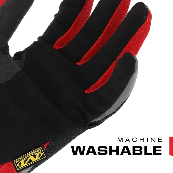 Mechanix Wear FastFit Work Gloves - Anti-Slip & Abrasion Resistant Heavy Duty Gloves - Touchscreen Compatible - Vibration Damping - Multipurpose Use - XX-Large - Red
