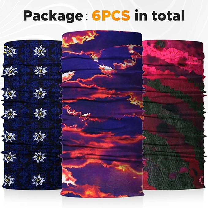 JOEYOUNG Headwear, Bandana, Neck Gaiter Head Wrap Headband Balaclava Magic Scarf