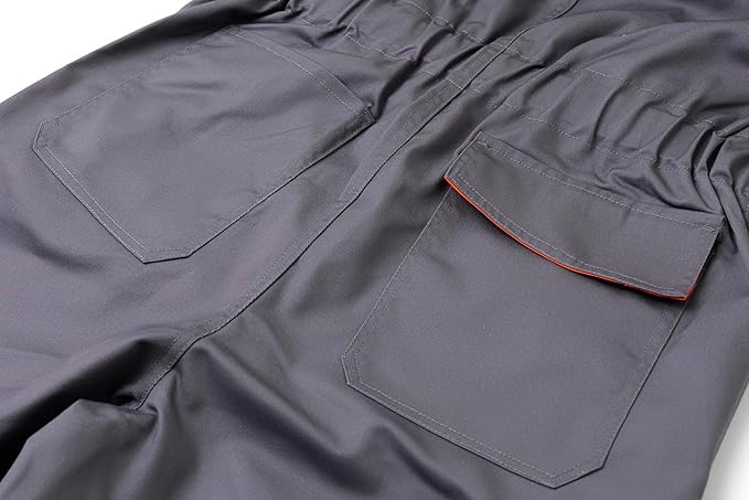 Men's Coveralls Mechanic Work Jumpsuit Multi Pockets Overalls Long Sleeve Workwear Coverall