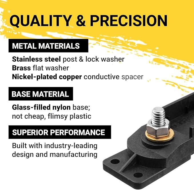 Spartan Power 100 Amp ANL Fuse & Holder Kit Black