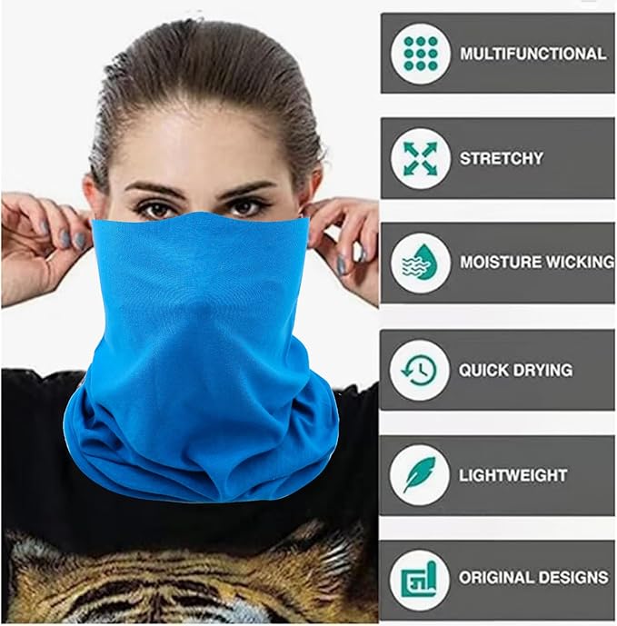 Neck Gaiter Masks Tube Scarf,Seamless Bandanas Buffs Gators,Ourdoor Face Mask Face Covering Multi Headwear