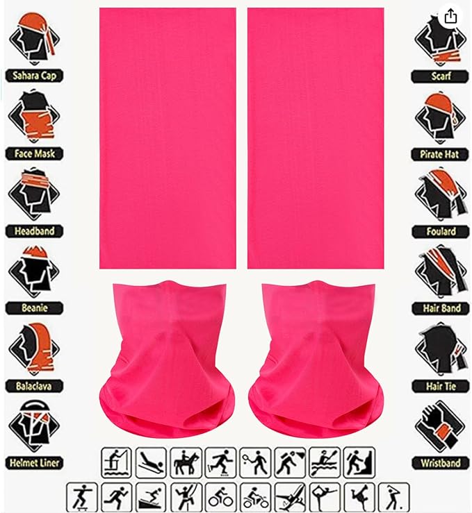 Neck Gaiter Masks Tube Scarf,Seamless Bandanas Buffs Gators,Ourdoor Face Mask Face Covering Multi Headwear