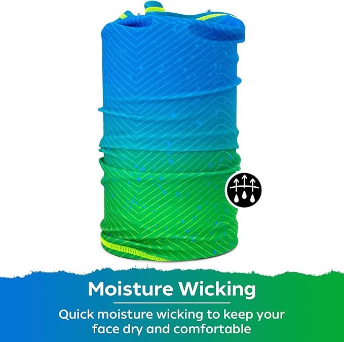 UPF 50+ Neck Gaiter – UV Sun Protection Face Mask, Balaclava, Headband & Scarf – Cooling, Breathable Fabric