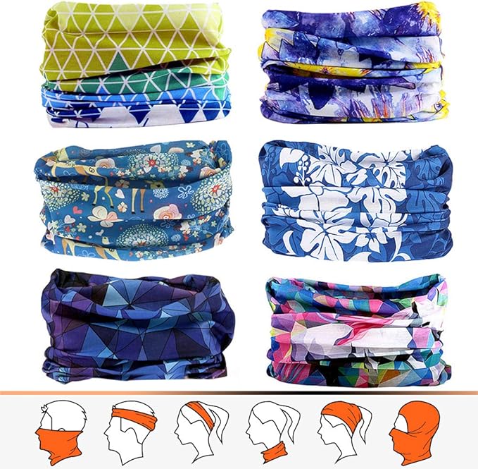 JOEYOUNG Headwear, Bandana, Neck Gaiter Head Wrap Headband Balaclava Magic Scarf