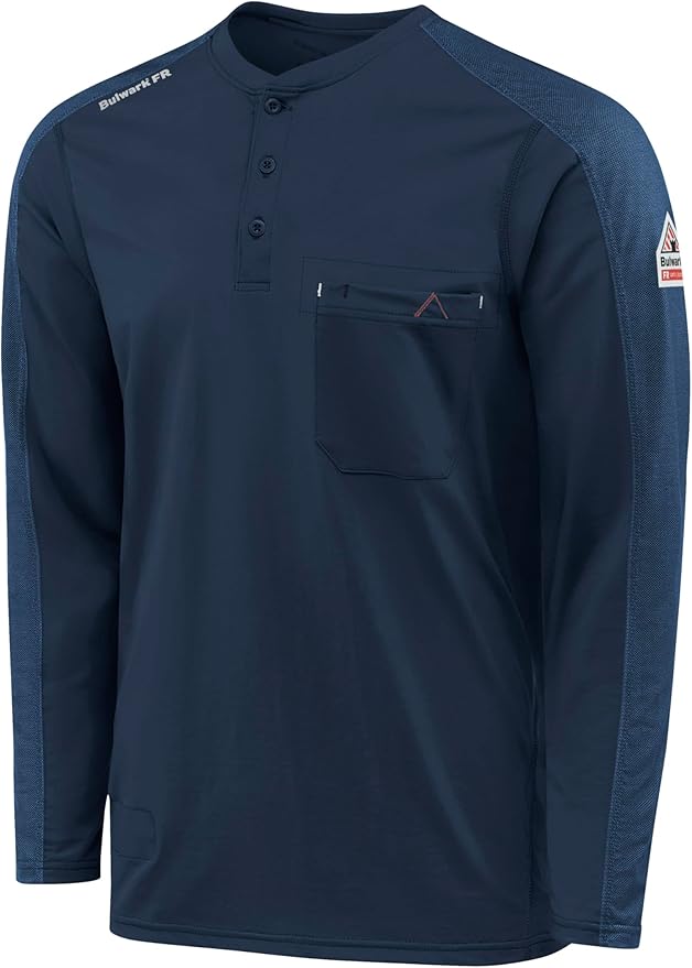 Bulwark FR Men's Flame Resistant Flex Knit Henley