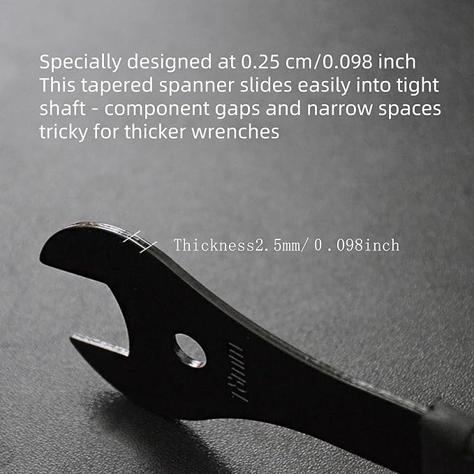 Bike Cone Wrench Set Tool for Bicycle Wheel Hub Axle Nut Install Remover Cycling Spanner Hub Repair Removal Tool 4PCS (13, 14, 15, 16mm)