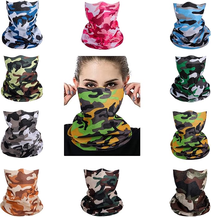 Neck Gaiter Masks Tube Scarf,Seamless Bandanas Buffs Gators,Ourdoor Face Mask Face Covering Multi Headwear