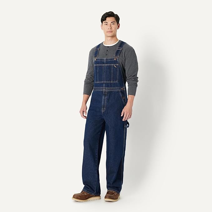 Amazon Basics Men's Relaxed Fit Workwear Bib Overall