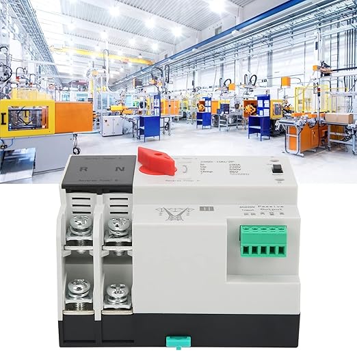 Power Automatic Transfer Switch, 100 amp Manual Transfer Switch 2P Automatic Transfer Switch Back up Generator Transfer Switch Home Transfer Switch 220V 100A