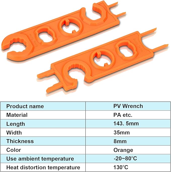 16 PCS 8AWG Solar Connectors with Spanners, 8 Pair Solar Panel Connectors Male/Female (8AWG, 8 Pairs)