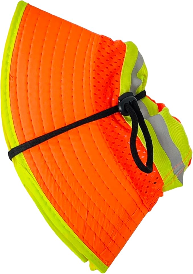 Packable and Adjustable Reflective Neon Boonie Sun Hat