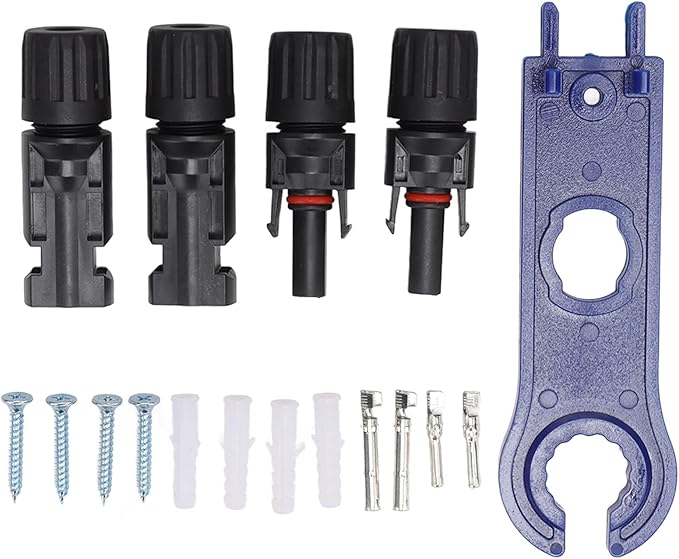 Solar Panel Disconnect Switch, 500V 32A DC Circuit Breaker IP65 Distribution Box Solar Isolator Switch (With Cable and PV Connector)