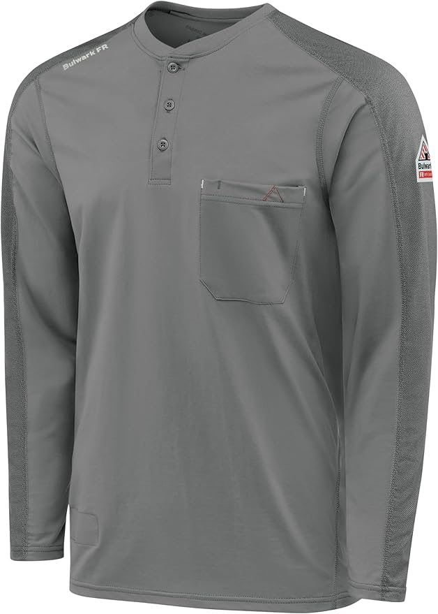 Bulwark FR Men's Flame Resistant Flex Knit Henley