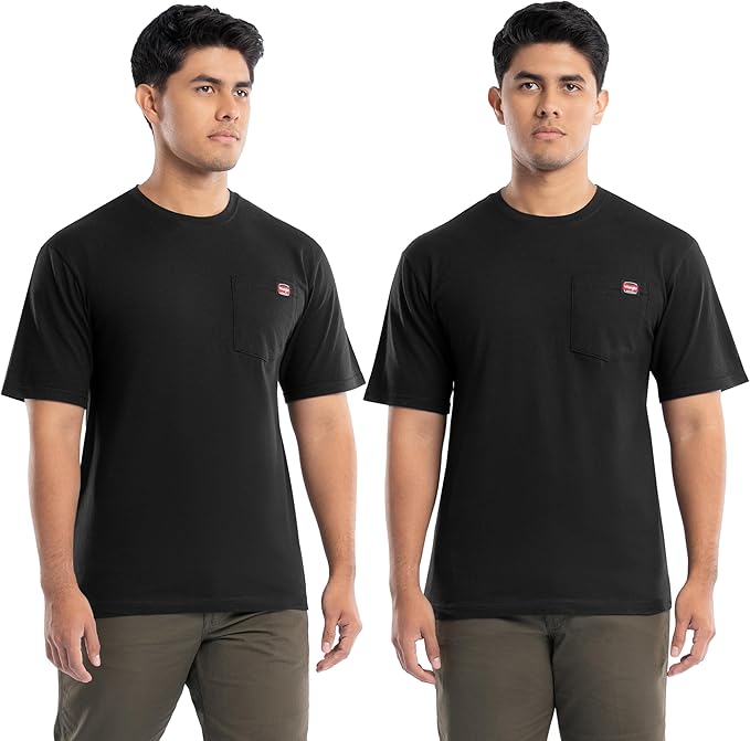 Wrangler Men's Short Sleeve Pocket T-Shirt, 2-Pack