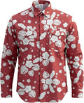WoahBros FR Shirts for Men, 8oz Midweight Flame Resistant Welding Shirt, 100% Cotton, Pearl Snap Buttons - CAT2/NFPA2112