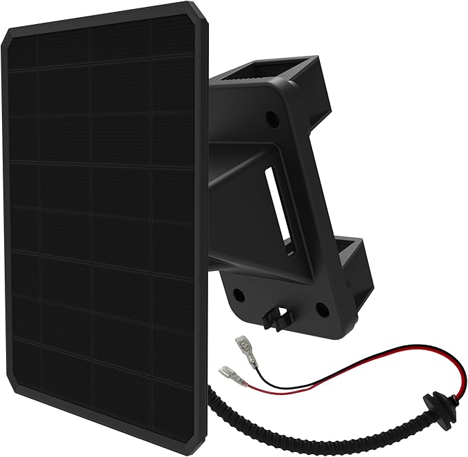 Moultrie 6 Volt Solar Panel for Deer Feeders - Designed for Moultrie Pro Hunter 3 Series Feeders - Tab Top Battery Connections - 6 Volt - 2.5 Watts