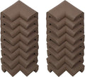 KidKusion Corner Cushion | Made in USA | Brown | 16 Pack | Furniture and Corner Protection