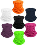 Xeoxarel Neck Gaiter, 7 Pack Cooling UV Protection, Bandana Face Mask Scarf for Men and Women