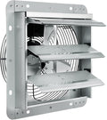 VEVOR 10'' Shutter Exhaust Fan, High-speed 820 CFM, Aluminum Wall Mount Attic Fan with AC-motor, Ventilation and Cooling for Greenhouses, Garages, Sheds, Shops, FCC