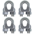 4PCS 1/2 Inches M12 Stainless Steel Wire Rope Cable Clip Clamp