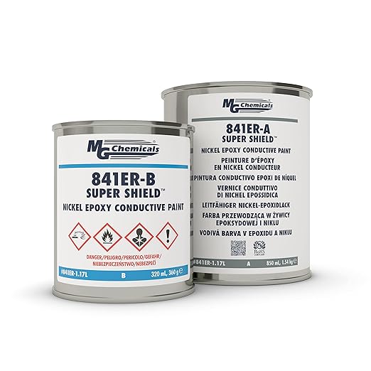 MG Chemicals Super Shield Nickel Epoxy Conductive Coating, 2-Part Kit, 1.17 L